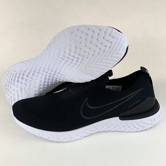 Nike Epic Phantom React Flyknit Black White Men's Sneakers Shoes BV0417 001 - Picture 2 of 12
